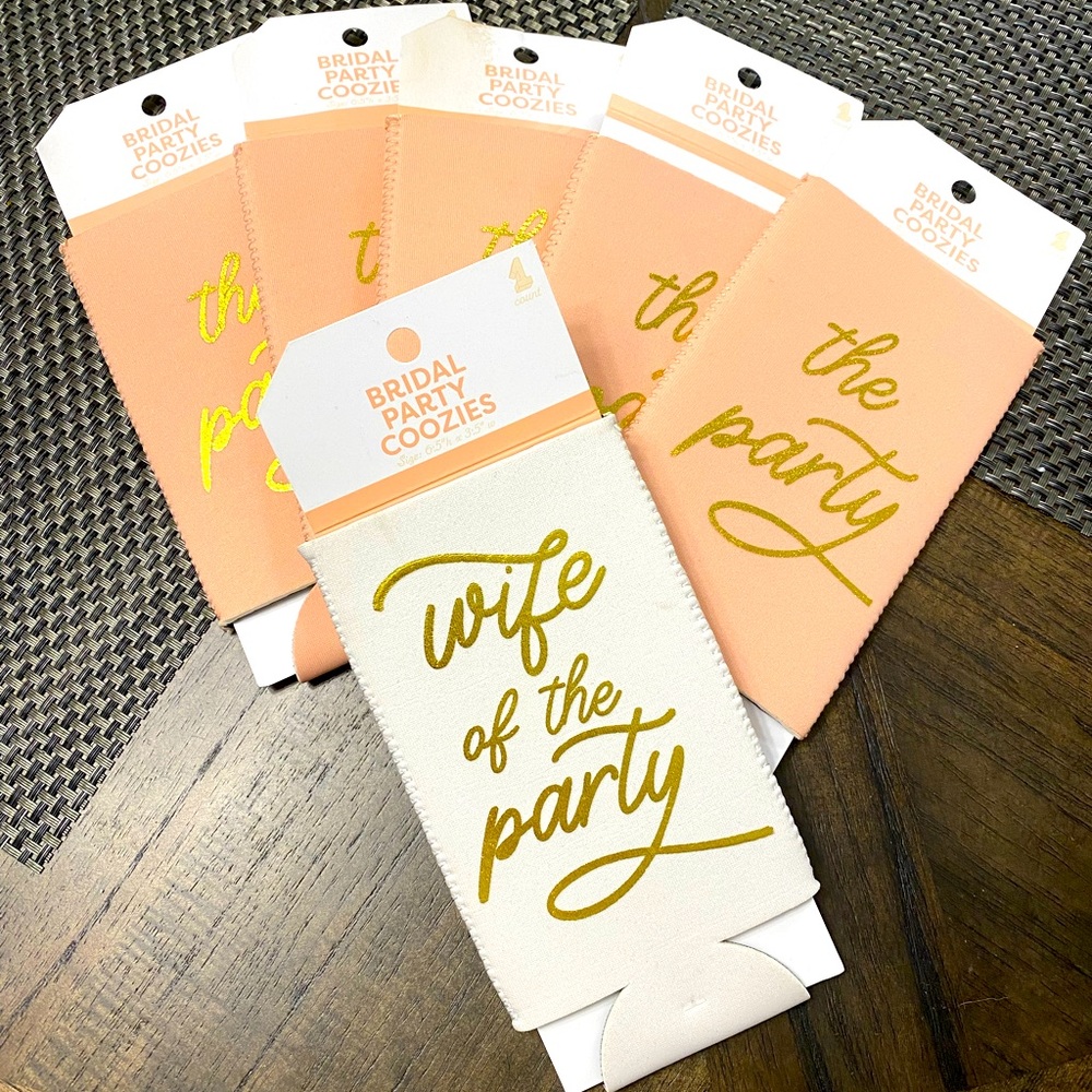 Bridal party coozies